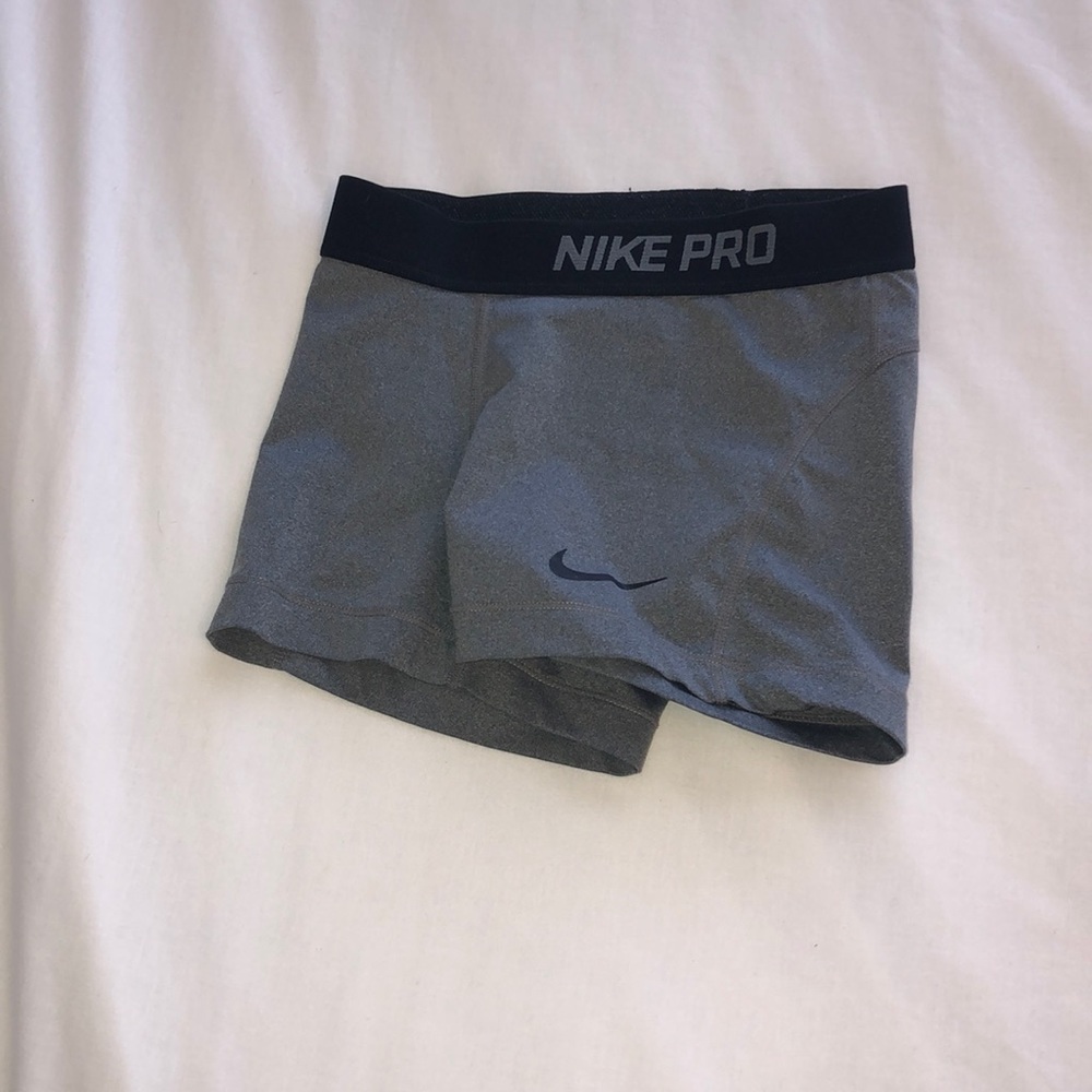 grey nike pros